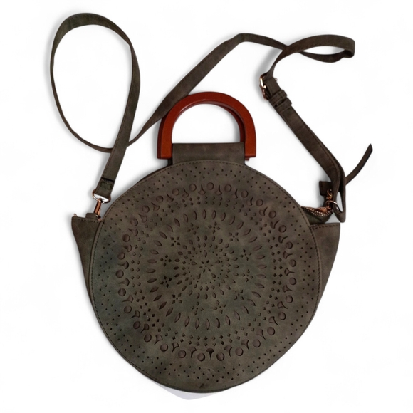 None Handbags - Chic Circular Crossbody Bag NWT